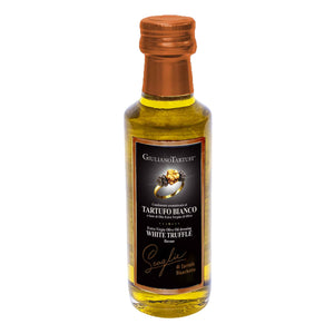 EXTRA VIRGIN OLIVE OIL WITH WHITE TRUFFLE FLAVOUR AND BIANCHETTO TRUFFLE SLICES