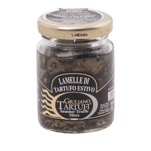 black summer truffle slices