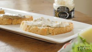 bruschetta with truffle cream