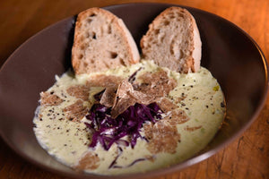 cheese with truffle cream