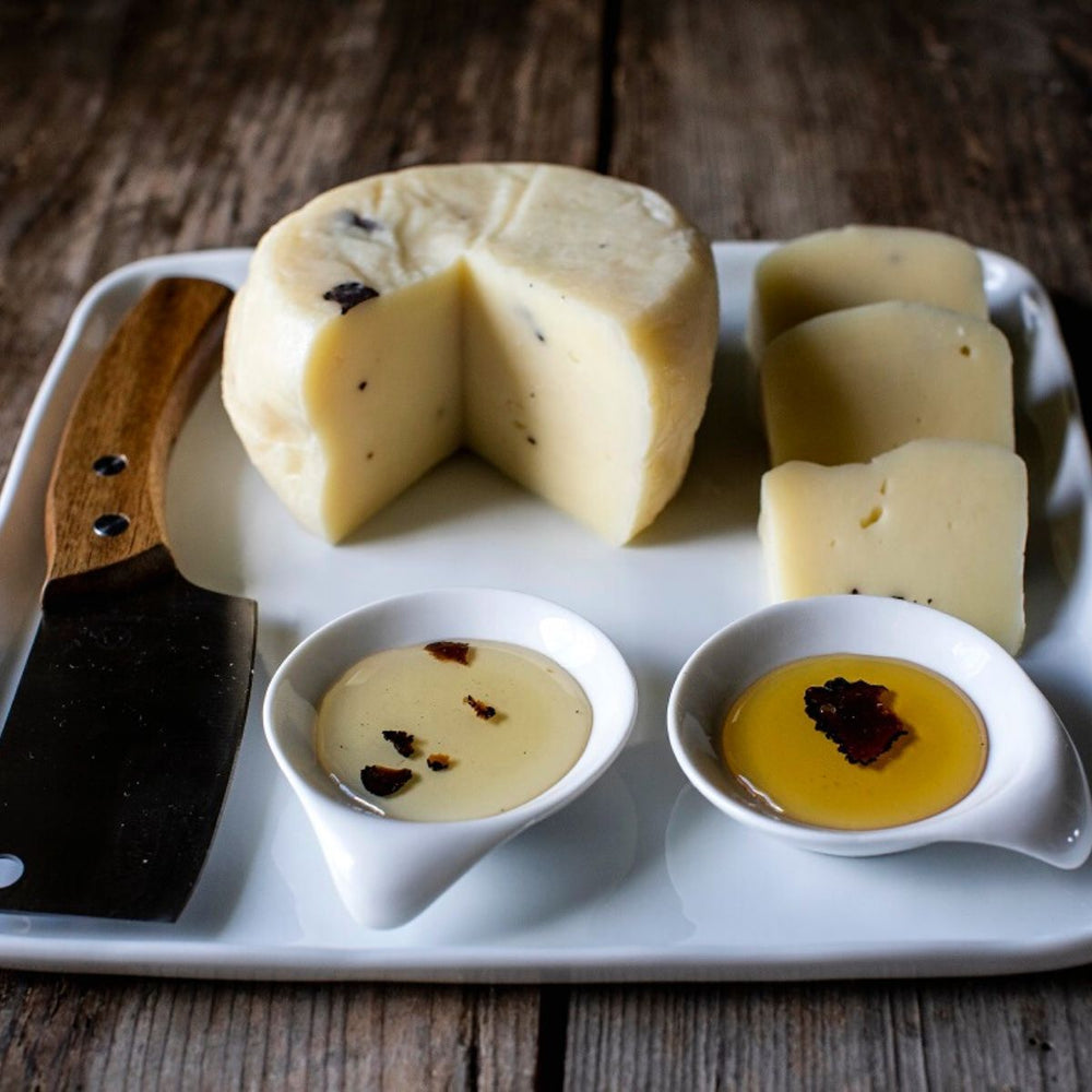 honey and cheese with truffle